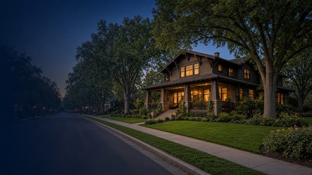 Craftsman home with porch — illustrative, not a documented Pasadena address