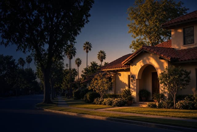 Illustrative San Gabriel Valley residential street used for the San Gabriel city guide — not a documented property address