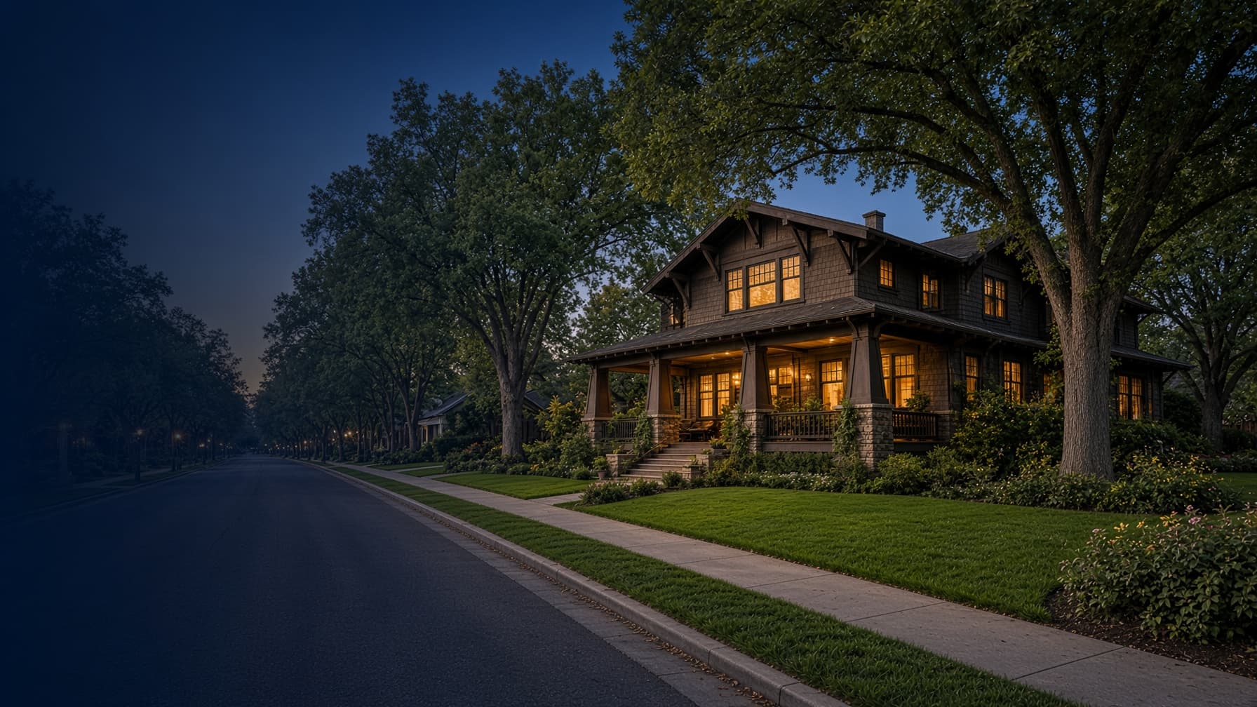 Craftsman home with porch — illustrative, not a documented Pasadena address
